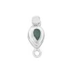 925 Sterling Silver Box Clasp With 0.22cts Grandidierite Pear -Fashion Accessories vyvz13