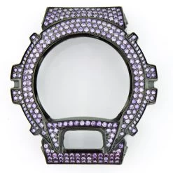 Casio Purple G-Shock Watch Bezel With Crystals