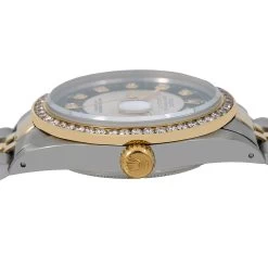 36mm Diamond Rolex DateJust Men's Watch Black Dial Gold Steel Jubilee Bracelet 7 36mm Diamond Rolex DateJust Men's Watch Black Dial Gold Steel Jubilee Bracelet -Fashion Accessories watches 36mm diamond rolex datejust mens watch black 18k gold steel jubilee bracelet ruler