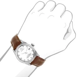 Swiss Quartz Luxurman Women's Diamond Watch Tribeca W Leather Band 9 Swiss Quartz Luxurman Women's Diamond Watch Tribeca W Leather Band -Fashion Accessories watches swiss quartz watches luxurman womens diamond watch tribeca w leather band bod