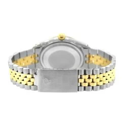 Two Tone Rolex Datejust Men's Diamond Watch Stainless Steel Yellow Gold SIlver Dial -Fashion Accessories watches two tone rolex datejust mens diamond watch stainless steel 18k yellow gold back