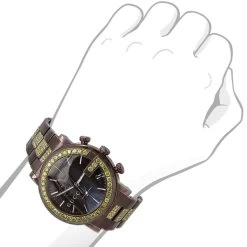 Unique Brown 101M G-Chrono Gucci Yellow Diamond Watch For Men 6 Carats YA101341 -Fashion Accessories watches unique brown 101m chrono gucci yellow diamond watch for men 6 carats bod