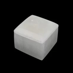 Selenite Trinket Box Approx 8cm