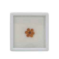 Daffodil Flower Includes 2cts Mandarin Garnet & Red Garnet 4.75x3.75 & 3.25mm