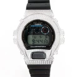 Casio White Ice G-Shock Bezel With Crystals -Fashion Accessories white ice g shock bezel with crystals 3