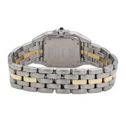 Women's Cartier Panthere Mini 18K Gold Steel Vintage Diamond Watch 22mm 1ct -Fashion Accessories womens cartier panthere mini 18k gold steel vintage diamond watch back 20200715