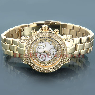 Women's Diamond JoJo Watch 1.25ct Yellow Gold White MOP 4 Women's Diamond JoJo Watch 1.25ct Yellow Gold White MOP - Image 2