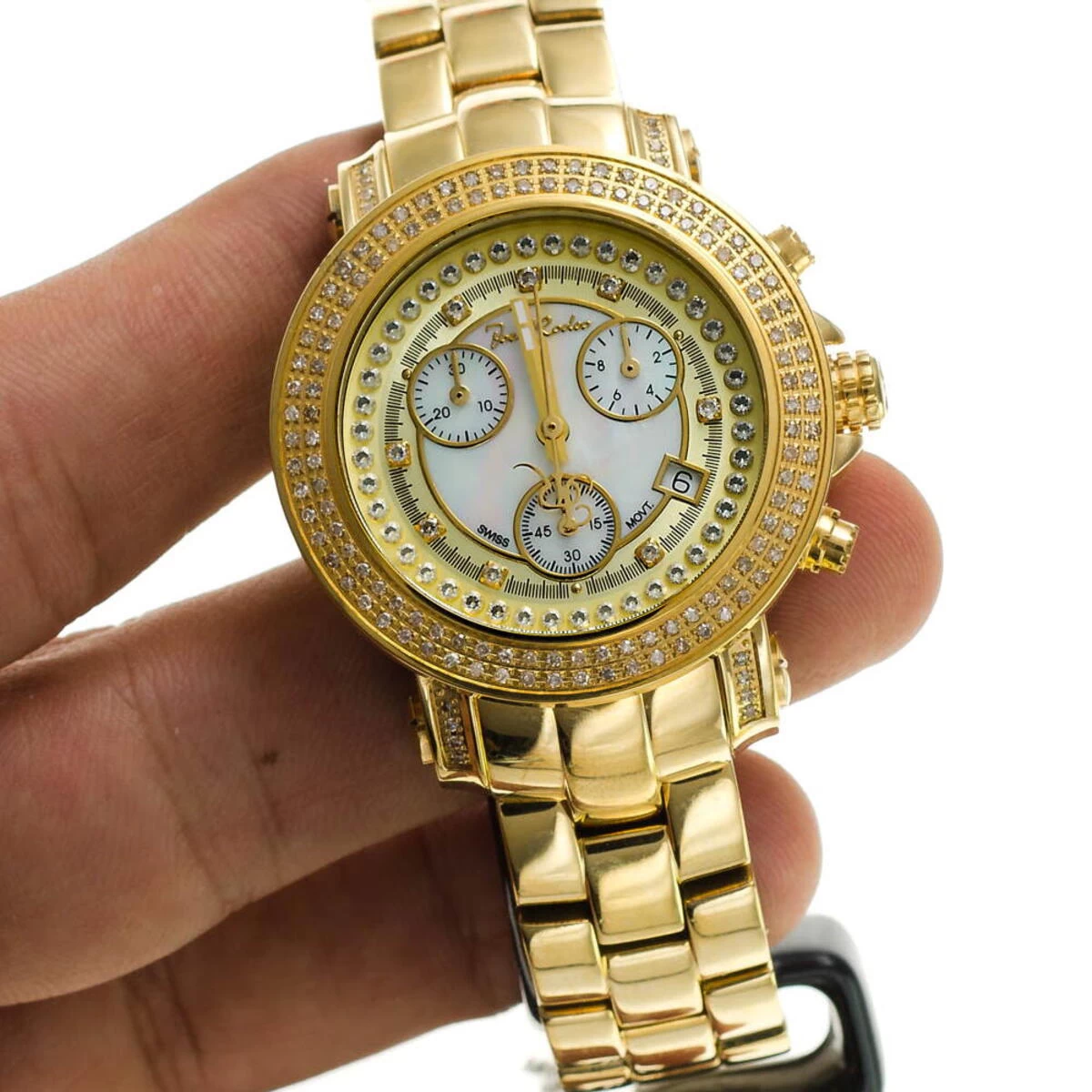 Women's Diamond JoJo Watch 1.25ct Yellow Gold White MOP 9 Women's Diamond JoJo Watch 1.25ct Yellow Gold White MOP - Image 7