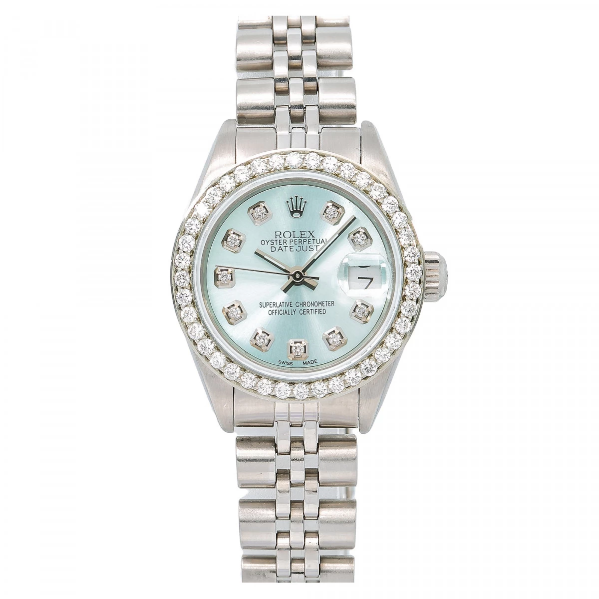 Women's Diamond Watch Rolex Datejust 26mm Mint Mother-of-Pearl Dial Jubilee Band 4 Women's Diamond Watch Rolex Datejust 26mm Mint Mother-of-Pearl Dial Jubilee Band - Image 2