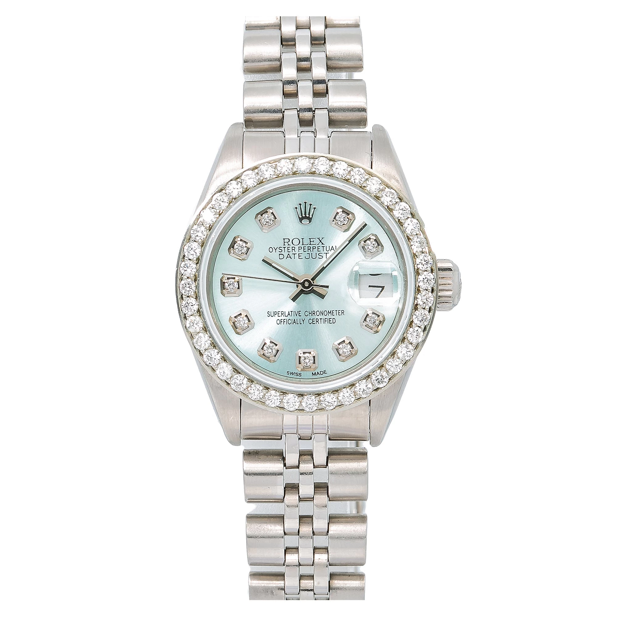 Women's Diamond Watch Rolex Datejust 26mm Mint Mother-of-Pearl Dial Jubilee Band 3 Women's Diamond Watch Rolex Datejust 26mm Mint Mother-of-Pearl Dial Jubilee Band