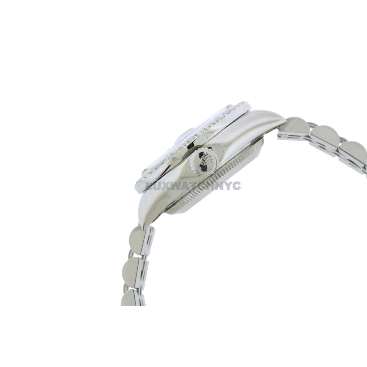 Women's Diamond Watch Rolex Oyster Perpetual Datejust 26mm White Dial Jubilee Bracelet 4 Women's Diamond Watch Rolex Oyster Perpetual Datejust 26mm White Dial Jubilee Bracelet - Image 2