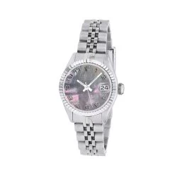 Women's Diamond Watch Rolex Datejust 26mm Jubilee Bracelet Diamond Markers