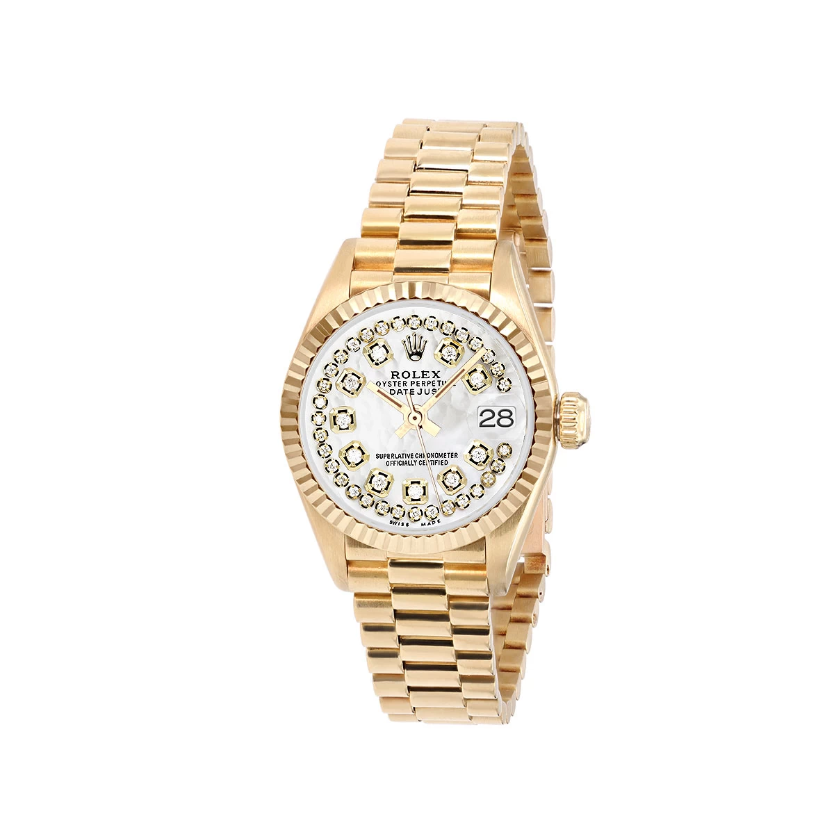 Women's Diamond Watch Rolex Datejust 26mm President Bracelet MoP 3 Women's Diamond Watch Rolex Datejust 26mm President Bracelet MoP