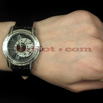 Women's Joe Rodeo Beverly Diamond Watch 1.35ct Black 6 Women's Joe Rodeo Beverly Diamond Watch 1.35ct Black - Image 4