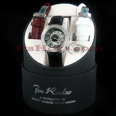 Women's Joe Rodeo Beverly Diamond Watch 1.35ct Black 7 Women's Joe Rodeo Beverly Diamond Watch 1.35ct Black - Image 5