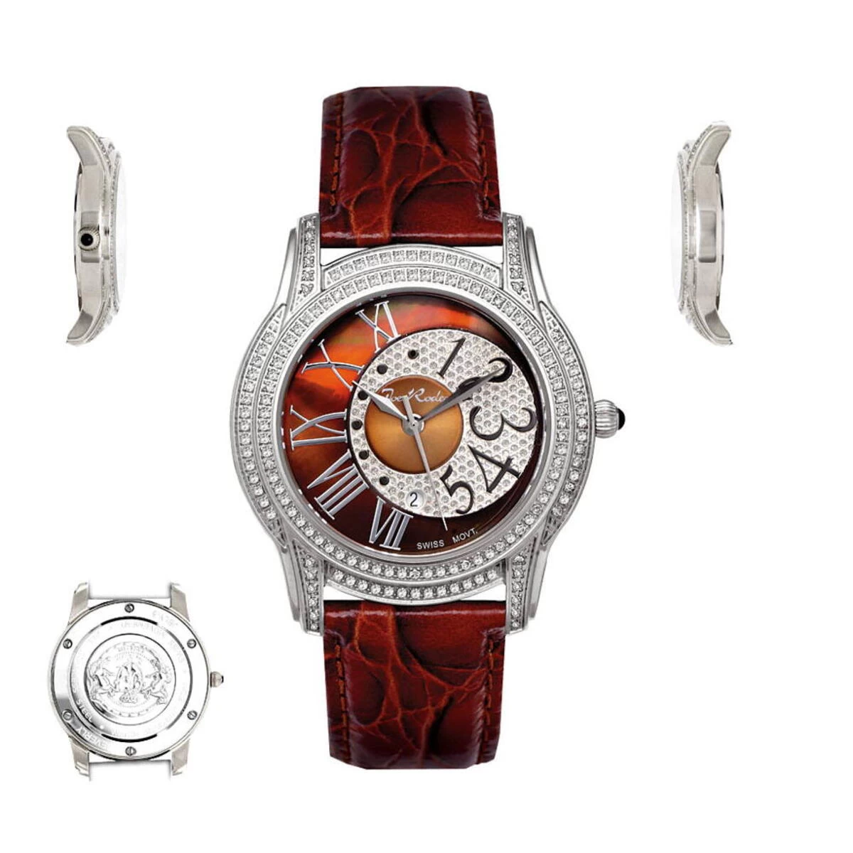 Women's Joe Rodeo Diamond Watch 1.35ct Chocolate Beverly 8 Women's Joe Rodeo Diamond Watch 1.35ct Chocolate Beverly - Image 6