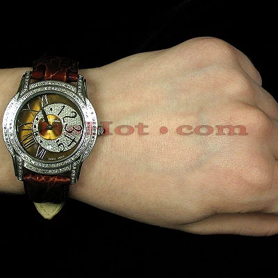 Women's Joe Rodeo Diamond Watch 1.35ct Chocolate Beverly 6 Women's Joe Rodeo Diamond Watch 1.35ct Chocolate Beverly - Image 4