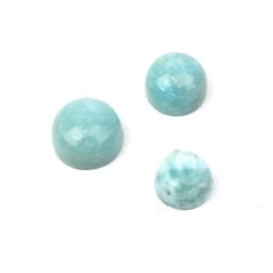 7cts Pectolite (N) Cabochon Round Approx 7 To 9mm Loose Gemstone, (Set Of 3)