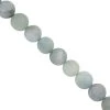 155cts Aquamarine Smooth Round Approx 9mm, 20cm Strand -Fashion Accessories xegk59