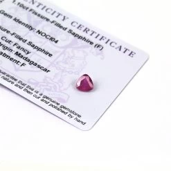 1.1cts Ilakaka Pink Sapphire 7x7mm Triangle (F)