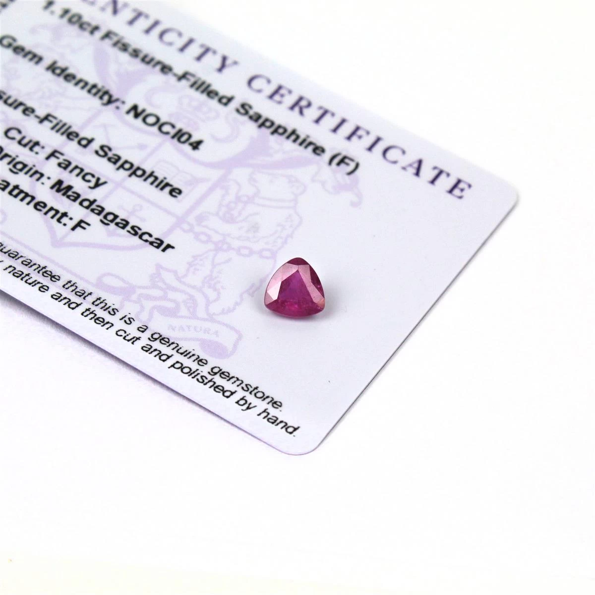 1.1cts Ilakaka Pink Sapphire 7x7mm Triangle (F) 3 1.1cts Ilakaka Pink Sapphire 7x7mm Triangle (F)