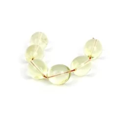 Caribbean Green Amber Olive Beads Approx. 15x12mm (6pk)