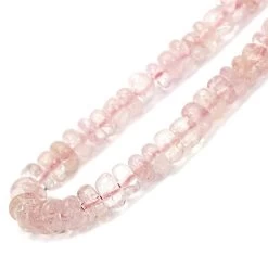 20cts Morganite Smooth Roundelles Approx 2x1 To 4x2mm, 16cm Strand -Fashion Accessories ycgk02 2