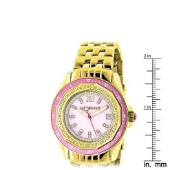 Yellow Gold Plated Ladies Diamond Pink Watch 0.25ct Luxurman 11 Yellow Gold Plated Ladies Diamond Pink Watch 0.25ct Luxurman -Fashion Accessories yellow gold plated ladies diamond pink watch 025ct luxurman ruler