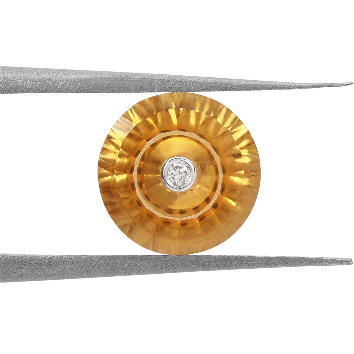 1.7cts TorusRing Cut Padparadscha Quartz 9x9mm Round (C) 3 1.7cts TorusRing Cut Padparadscha Quartz 9x9mm Round (C)