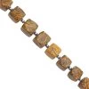 80cts Mariam Jasper Faceted Cube Approx 7 To 9mm, 11cm Strand With Spacers -Fashion Accessories yqru41