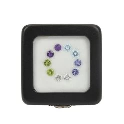 3.9cts Multi Gemstone Round Brillant Approx 5mm (Pack Fo 10)