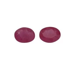 0.65cts Kenyan Ruby 5x4mm Oval Pack Of 2 (H)