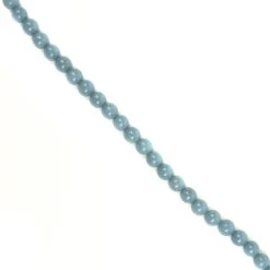 250cts Blue Angelite Round Approx 10mm, 30cm Strand