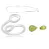 925 Sterling Silver Pear Shaped Adjustable Ring With Peridot Approx 7.5x5.5 To 5.5x8mm -Fashion Accessories zdvz49
