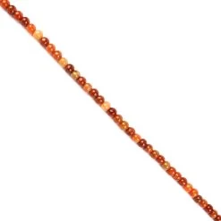 45cts Type A Red Jadeite Plain Rounds Approx 5.5mm, 20cm