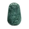 25cts Type A Olmec Blue Willow Carving Approx. 20x35mm To 25x40mm -Fashion Accessories zggp74