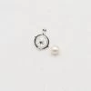 925 Sterling Silver Planet Pendant Cage With White Pearl Approx 8mm -Fashion Accessories zig682