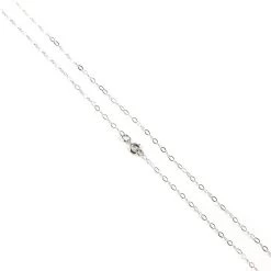 18" 9CT White Gold Trace Chain