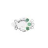 925 Sterling Silver Celestial Moon Clasp With 0.47cts Green Onyx & White Topaz -Fashion Accessories zmjd79