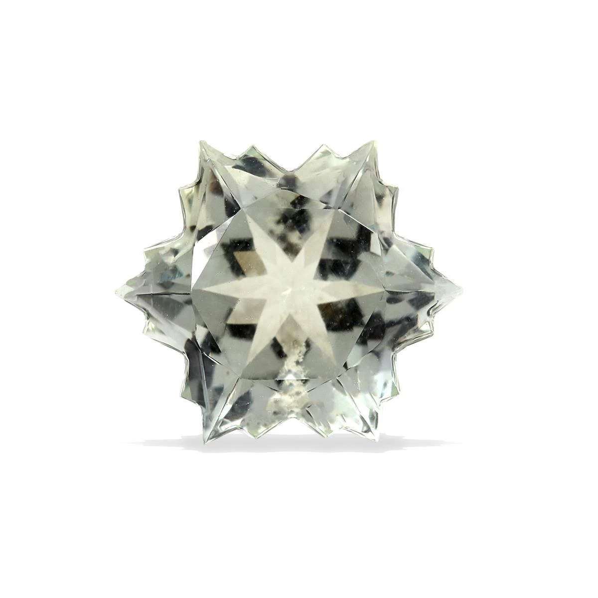 3.9cts Prasiolite 10x10mm Snowflake (I) 3 3.9cts Prasiolite 10x10mm Snowflake (I)