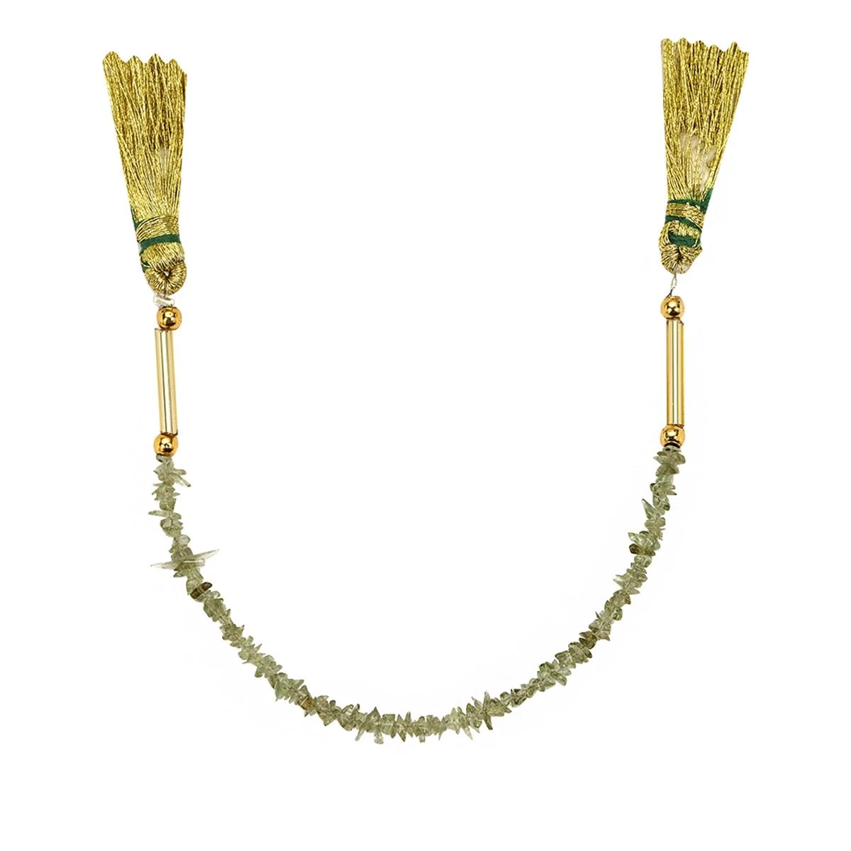 2.50cts Moldavite Irregular Nugget Approx 2.5x1 To 4x2mm, 11cm Strand With Spacers 4 2.50cts Moldavite Irregular Nugget Approx 2.5x1 To 4x2mm, 11cm Strand With Spacers - Image 2