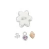 Limited Edition Claire Macdonald 925 Sterling Silver Flower Spacer Bead Approx 12x13mm With 3x Charm